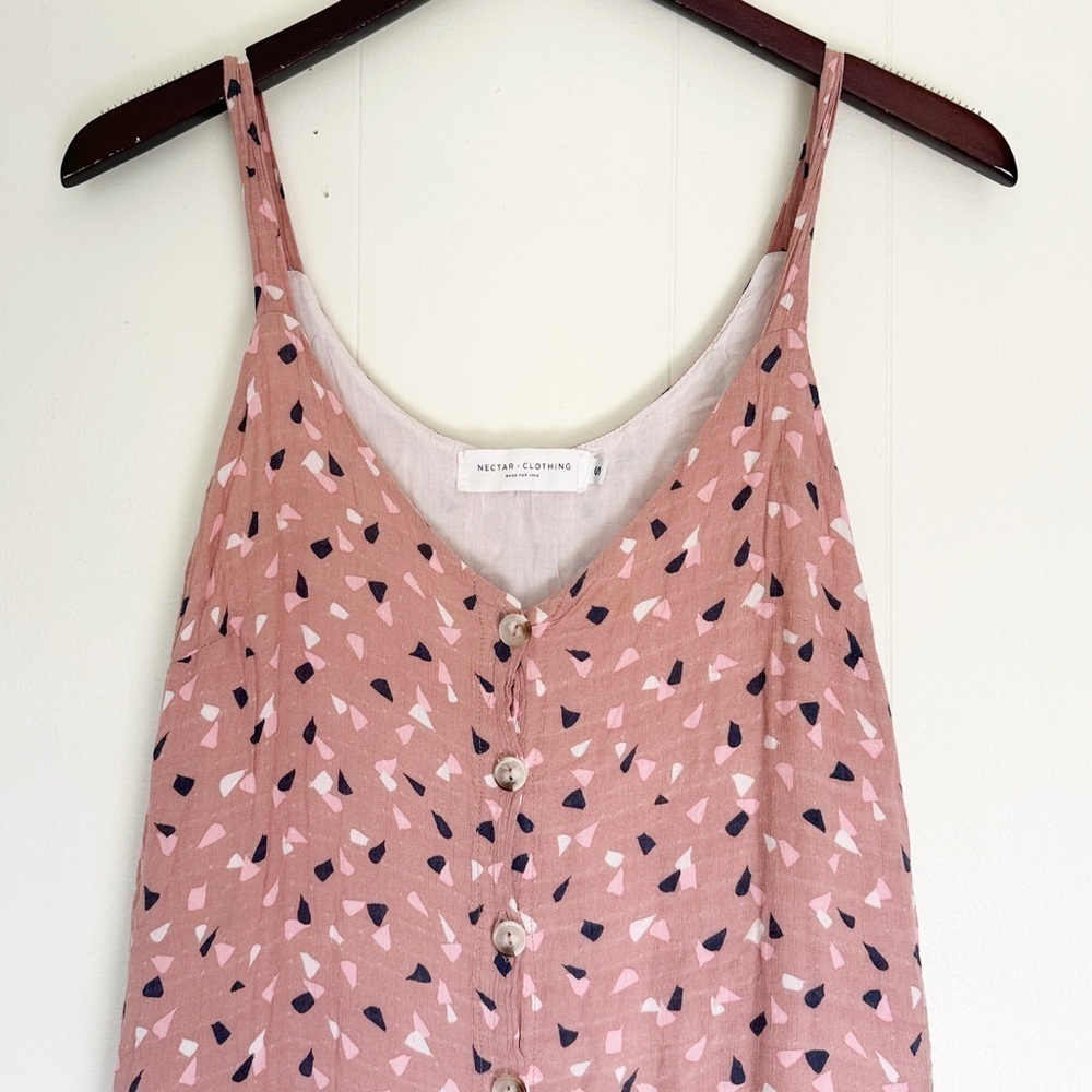 NECTAR CLOTHING Mini Button Dress Small - Picture 2 of 8